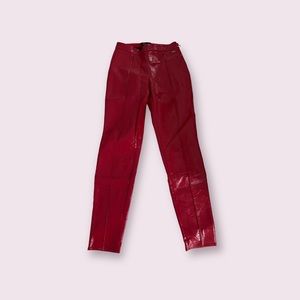 Armani Exhange Red Vinyl Pants